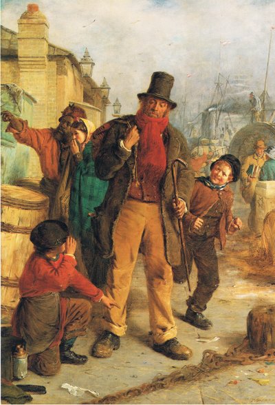 An Irish Immigrant Landing at Liverpool by Erskine Nicol